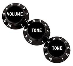 Image du produit Fender Strat Pot Knobs (V/T/T) black