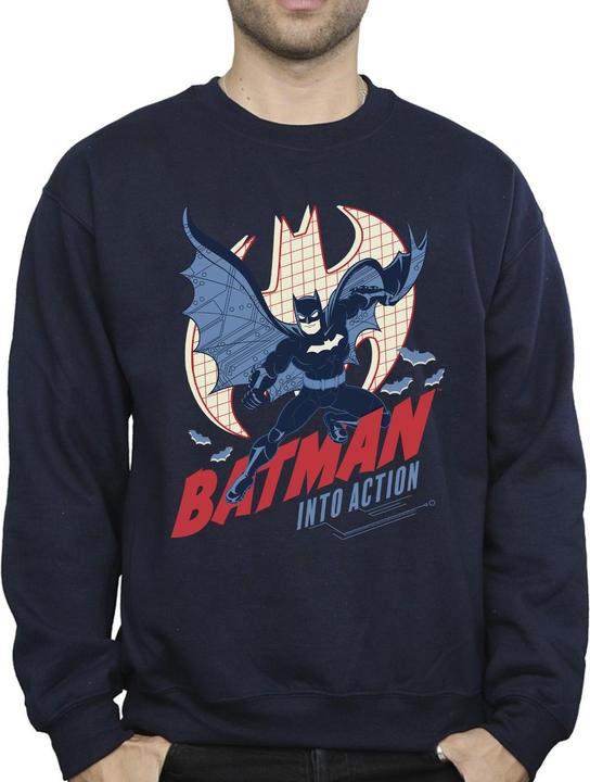Produktbild Batman Into Action Sweatshirt aus Baumwolle (XL)
