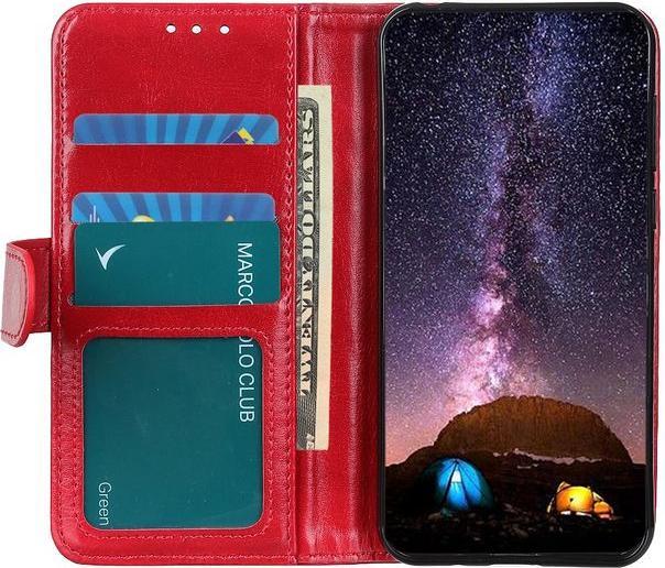 Actual product image MU Classic Crazy Horse Leather Bookcover Series (Realme 8 5G)