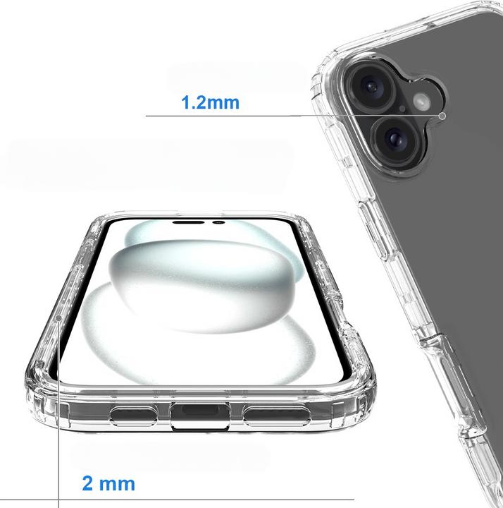 Immagine prodotto Cover-Discount Custodia protettiva per iPhone 16 Plus - Protezione completa (Apple iPhone 16 Plus)