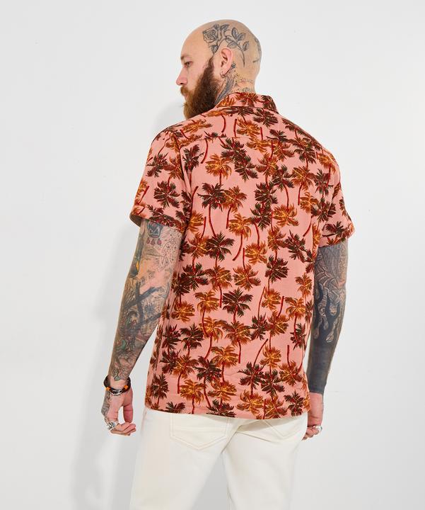Actual product image Joe Browns Palm Tree Print Short Sleeve Shirt (XL)