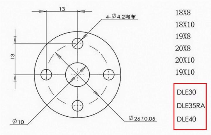 Produktbild Planet-Hobby Holzluftschraube 2-Blatt 18x10 DLE-35RA fertig gebohrt
