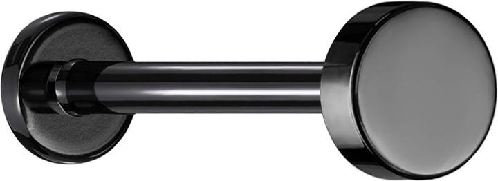 Image du produit Star Piercing Micro Labret femelle noir disque (Titane G23, sans laiton)