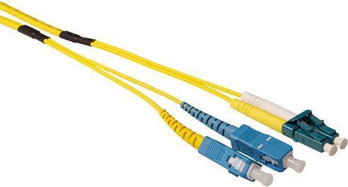 Image du produit 40 mètres de câble fibre optique monomode 9/125 OS2 duplex renforcé avec connecteurs LC et SC (40 m)