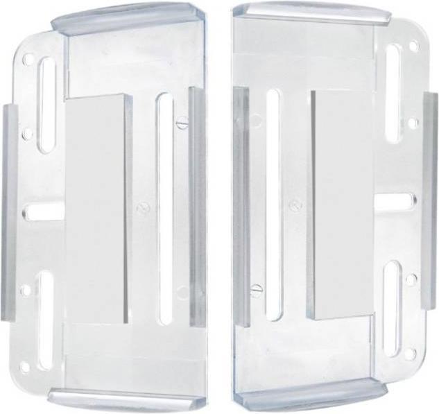 HP Autozubehör Simple-Fix Support de plaque d'immatriculation Transparent (L x l x H) 12 x 6.5 x 1 (Arrière, Panneaux avant)