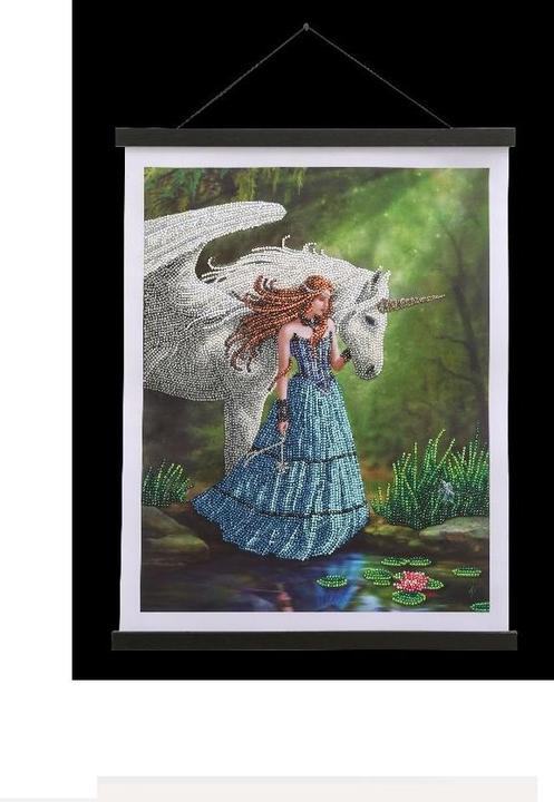 Produktbild Craft Buddy Crystal Art Bild "Enchanted Pool" 35x45 cm Scroll