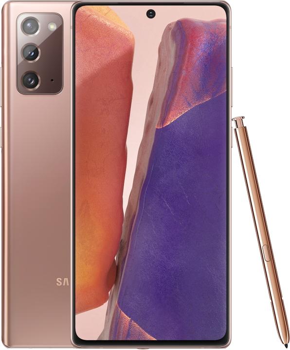 Samsung Galaxy Note 20 Snapdragon (256 GB, Mystic Bronze, 6.70", Dual SIM, 12 Mpx, 5G)