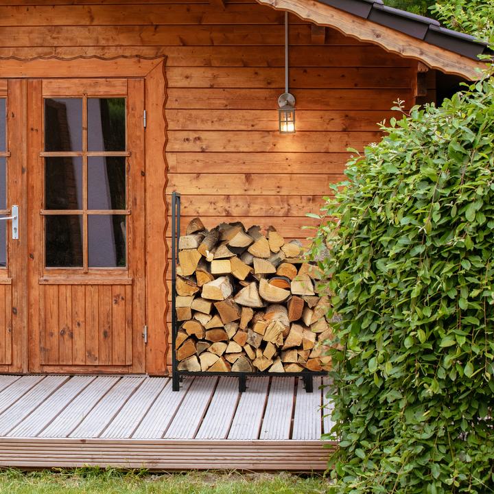 Actual product image Relaxdays Firewood rack (121 x 30.5 x 116 cm)