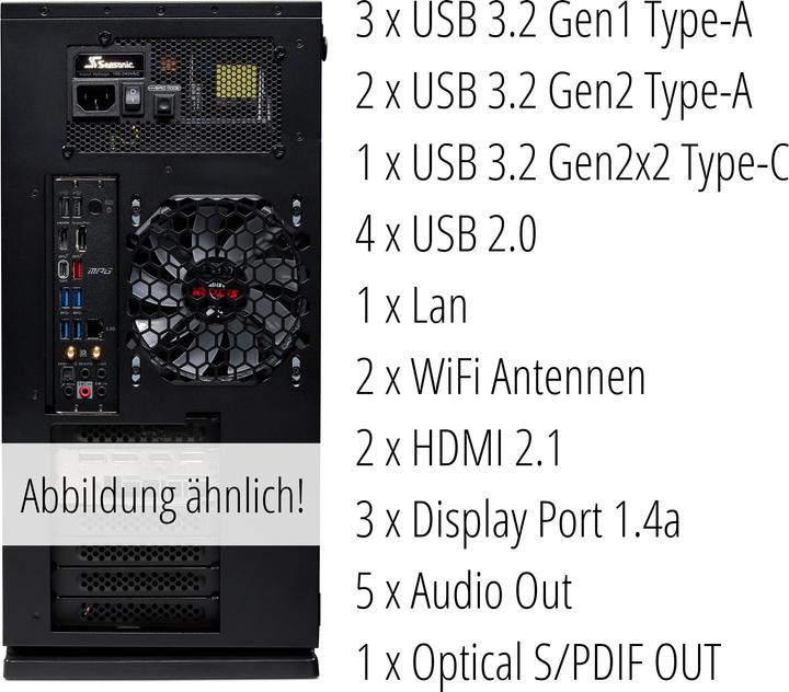 Produktbild Medion Erazer Hunter X20 (Intel Core i7-11700KF, 32 GB, 2000 GB, GeForce RTX 3080)