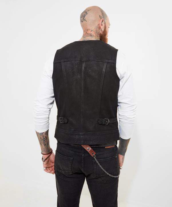 Actual product image Joe Browns Suede Biker Waistcoat (XL)