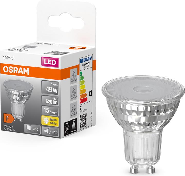 Image du produit Osram Star Par 16 (GU10, 6.90 W, 620 lm, 1 x, F)