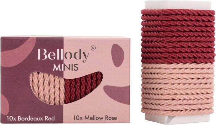 Immagine prodotto Bellody Fasce per capelli Minis rosso bordeaux/rosa giallo (Elastico per capelli)