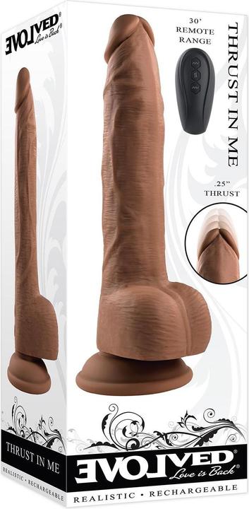 Productafbeelding Evolved Duw in mij - Duwende dildo van - Bruin