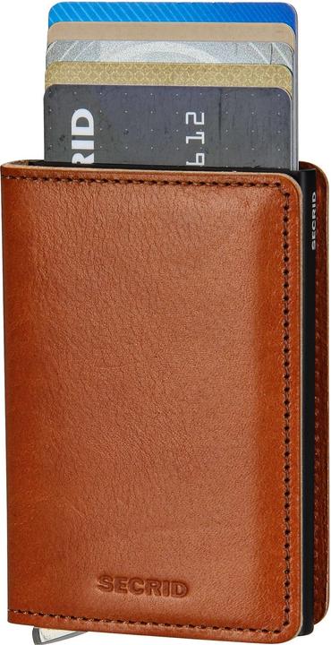 Actual product image Secrid Premium slim wallet Basco cognac