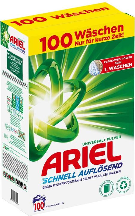 Image du produit Ariel Universal+ (100 Cycles de lavage, Lessive en poudre)