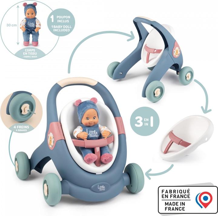 Produktbild Smoby LS 3-in-1 Lauflern-Puppenwagen