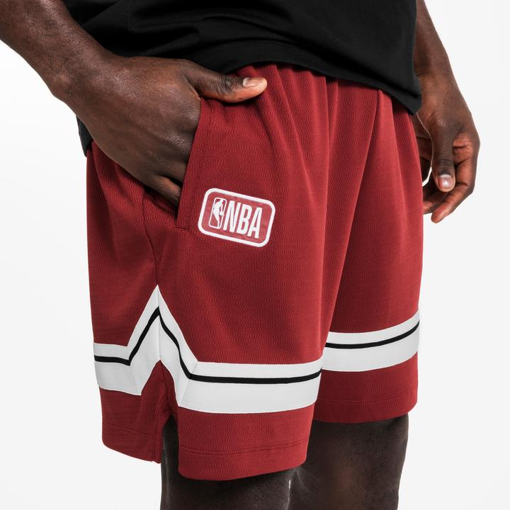 Actual product image Tarmak Men's/Women's Basketball Shorts SH 900 AD NBA - Red Burgundy (L)