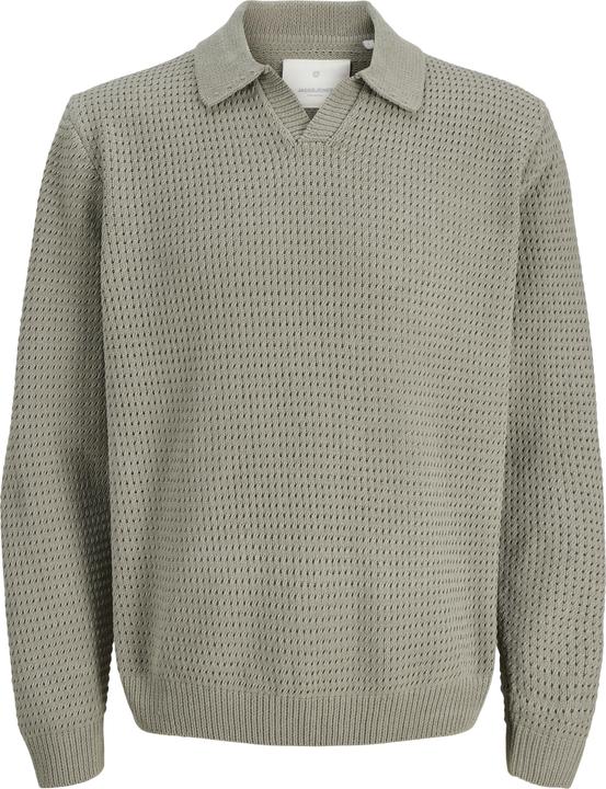 Jack & Jones Jprlogan Knit Split Neck Styd Ss25 (XXL)