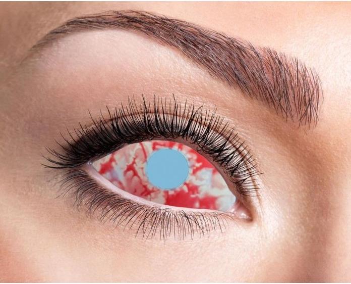 Zoelibat Sclera - Blind - Blutunterlaufen - Halloween FX (Blau/Rot)
