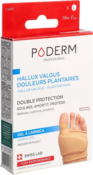 Immagine prodotto Poderm Doppia protezione per l'alluce valgo e il dolore plantare del tallone (Decompressione, 202.50 ml)