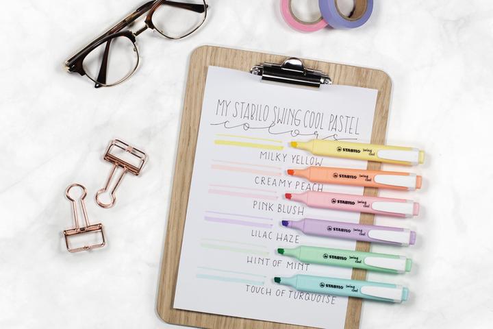 Actual product image STABILO swing cool Pastel highlighter (Pastel, 4 mm, 4 x)