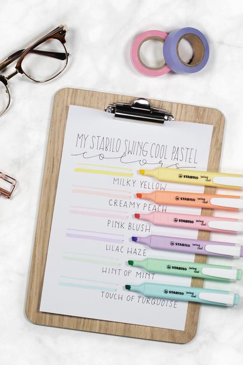 Actual product image STABILO swing cool Pastel highlighter (Pastel, 4 mm, 4 x)