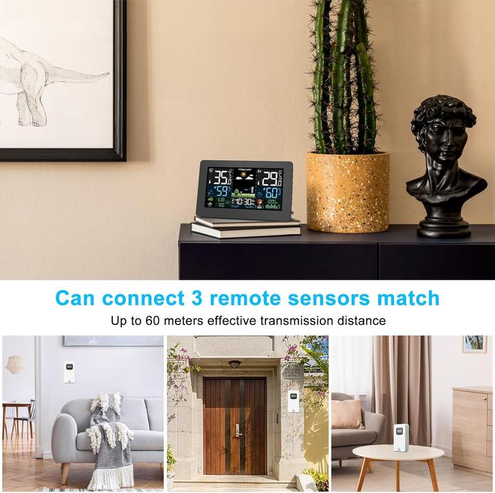 Actual product image Haoyao Funk Wetterstation mit Aussensensor