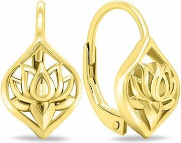 Brilio Silver - Stylish long chain earrings EA697Y
