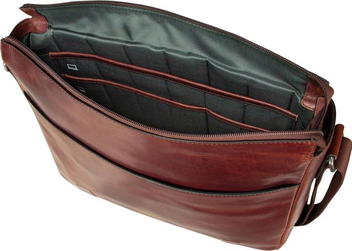 Actual product image Jost Lund briefcases messenger leather 41.5 cm laptop compartment (17.72")
