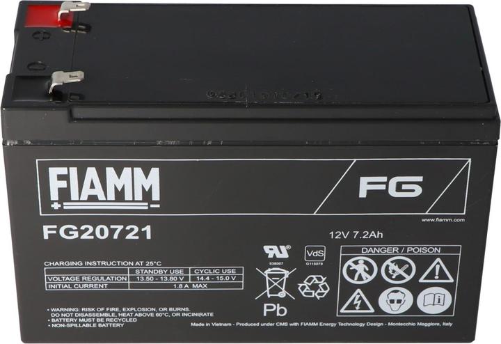 Immagine prodotto Fiamm Akku FG20721 mit 4,8mm Steckkontakte (12 V, 7.20 Ah)
