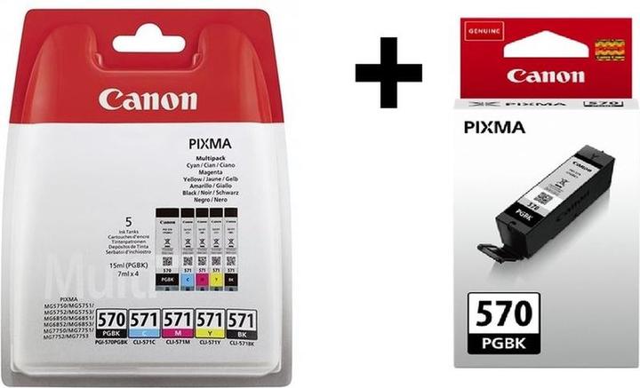 Immagine prodotto Canon 2x pgi570/cli571 multi+zw (0372C006 en 0372C001)