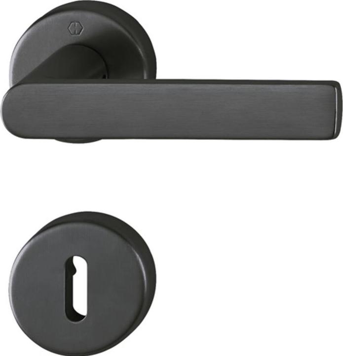 Immagine prodotto Hoppe Set di rosette Los Angeles M1642/42KV/42KVS Ottone F96-1-R rotondo OB DIN sinistra / destra D/D (Maniglia della porta)