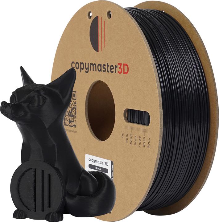 Actual product image Copymaster3D ABS Filament for 3D Printer, 1.75 mm, Black (ABS, 1.75 mm, 1060 g, Black)