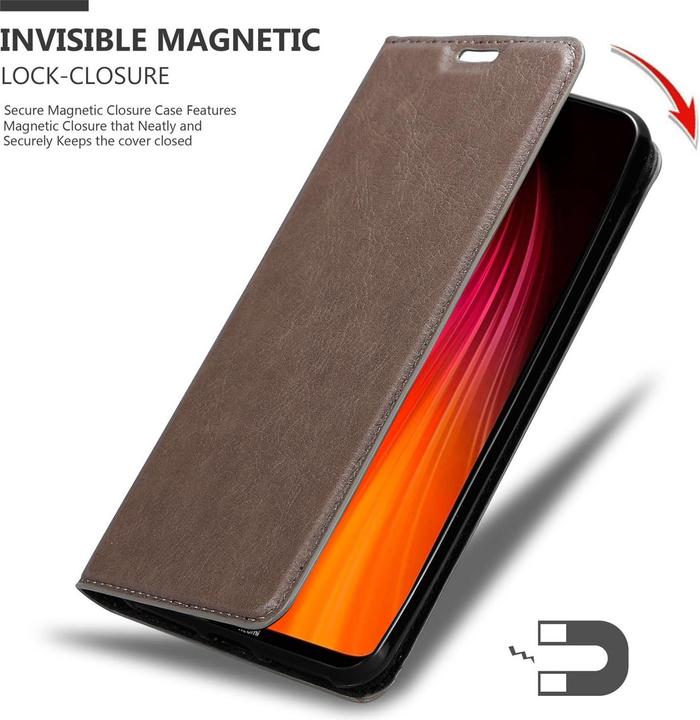 Produktbild Cadorabo Book Invisible Magnet Cover (Xiaomi Redmi Note 8)
