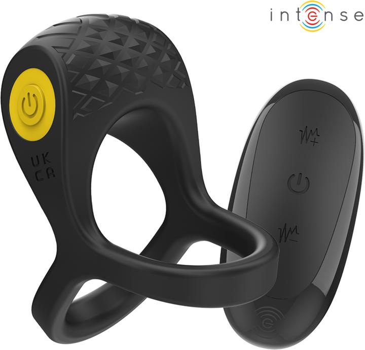 Produktbild Intense Alex Vibrator Doppel-Penisring 10 Vibrationen Schwarz
