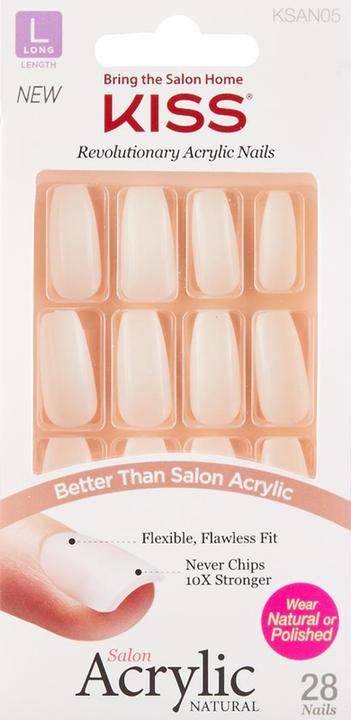 Immagine prodotto KISS Salon Acrylic naturale (Unghie artificiali, Trasparente)
