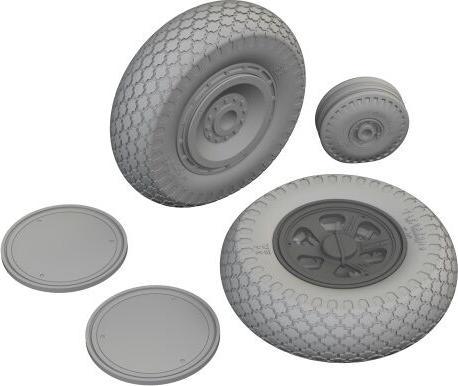 Actual product image Eduard P-47D wheels cross tread 1/48