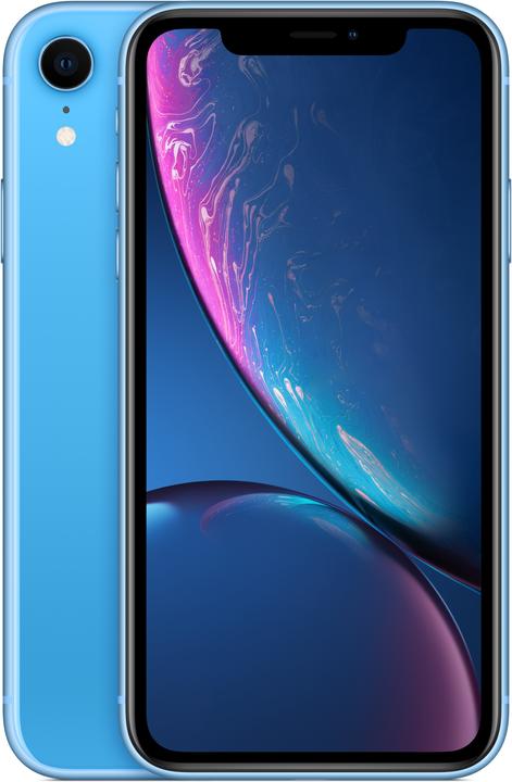 Image du produit Apple iPhone XR (64 Go, Bleu, 6.10", SIM + eSIM, 12 Mpx, 4G)