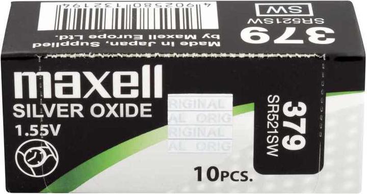 Actual product image Maxell Silver Oxide SR521SW (1 pcs., SR63, 16 mAh)