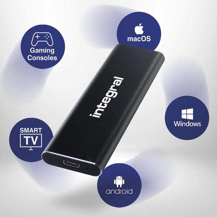 Actual product image SlimXpress Portable SSD 500 GB Black (0.50 TB)