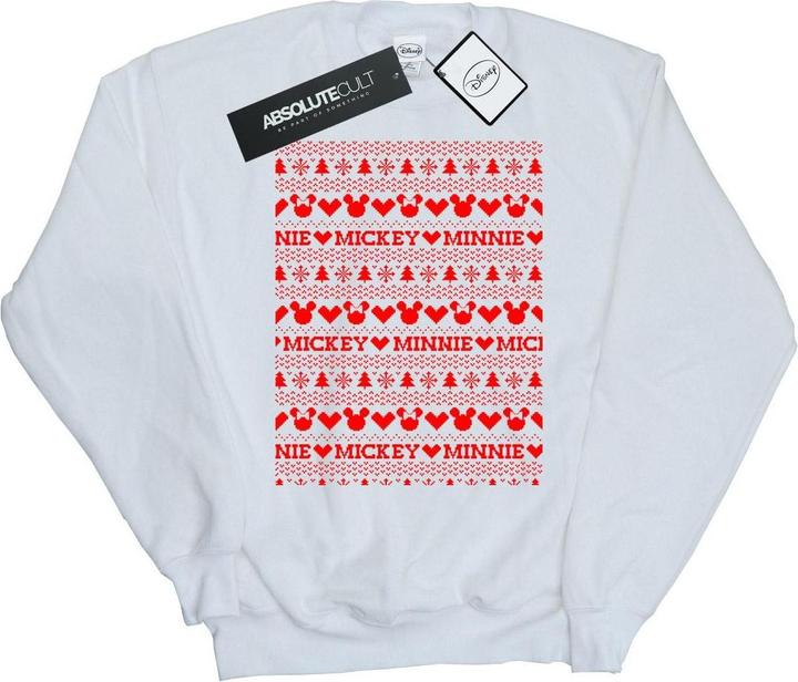 Immagine prodotto Disney Mickey And Minnie Christmas Fair Isle Felpa Uomo (M)