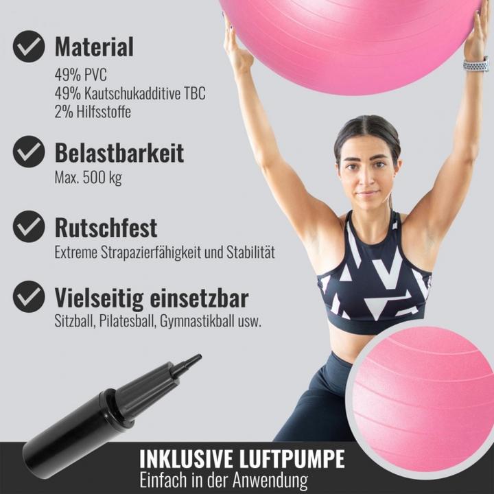 Produktbild Gorilla Sports Gymnastikball (75 cm)