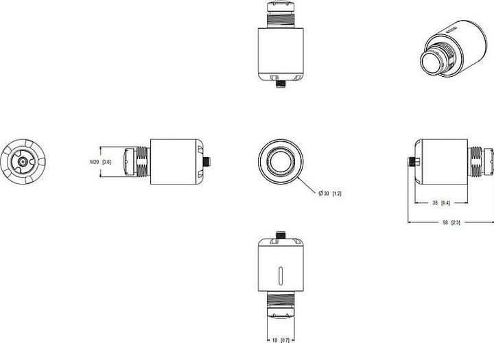 Produktbild Axis F2137-RE FISHEYE SENSOR (2592 x 1944 Pixels)
