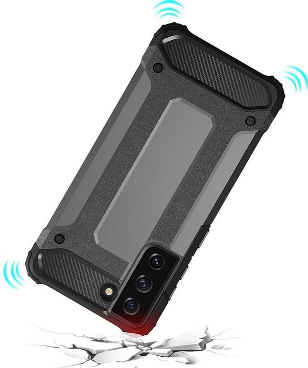 Produktbild Hurtel Hybrid Armor Case Tough Rugged Cover for Samsung Galaxy S22 Ultra black (Samsung Galaxy S22 Ultra)