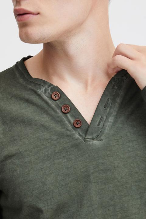 Actual product image Solid Tinox Men's Longsleeve With V-Neck Made Of 100% Cotton (M)