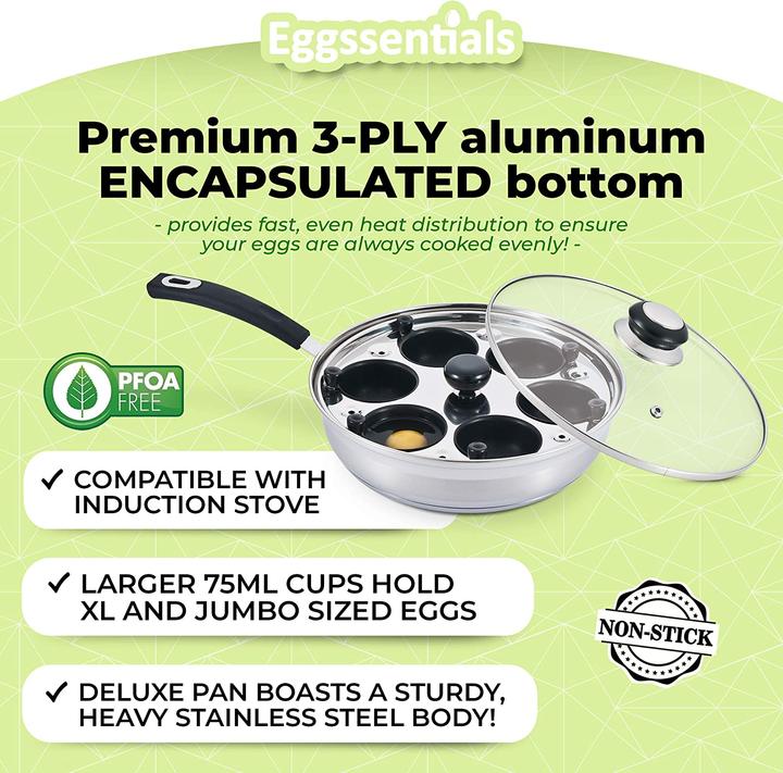 Produktbild Eggssentials Pochierte Eierkocher aus Edelstahl