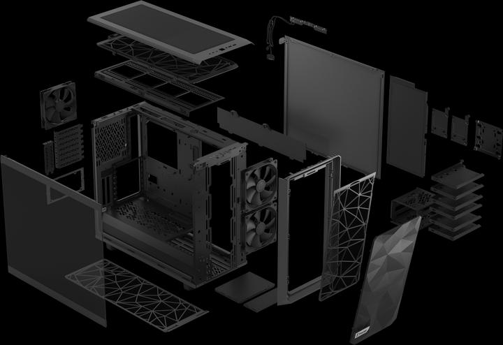 Actual product image Fractal Meshify 2 Light (mATX, ATX, E-ATX, Mini-ATX)