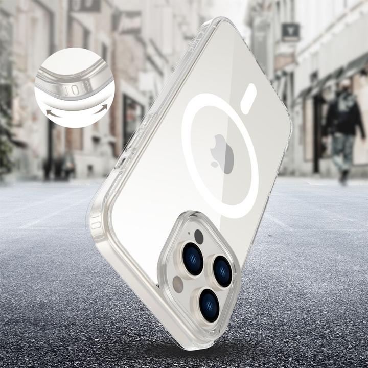 Actual product image Tech-Protect Flexair Hybrid CC Magsafe iPhone 16 Pro Max Case - Clear (Apple iPhone 16 Pro Max)