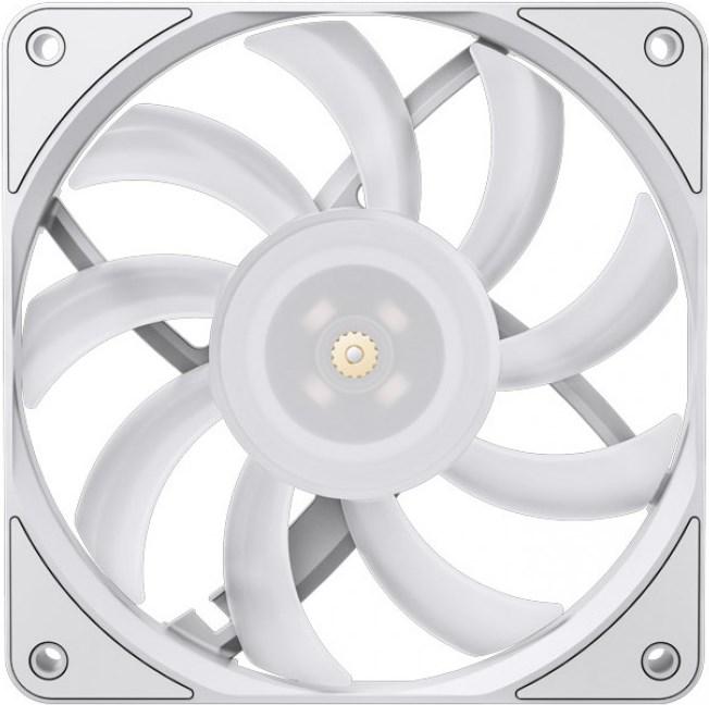 Actual product image Jonsbo HF1215 Slim PWM fan, ARGB, 120mm - white (120 mm, 1 x)