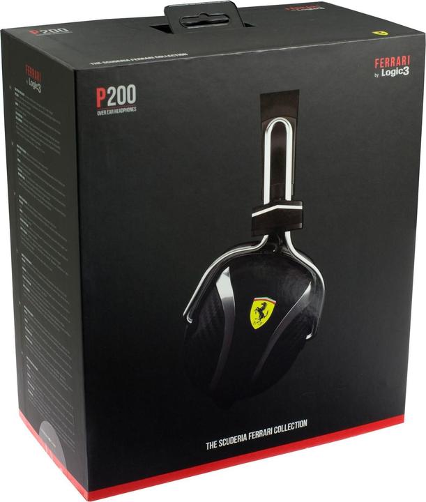 Image du produit Logic3 Ferrari by Scuderia P200, Écouteurs supra-auriculaires (Filaire)